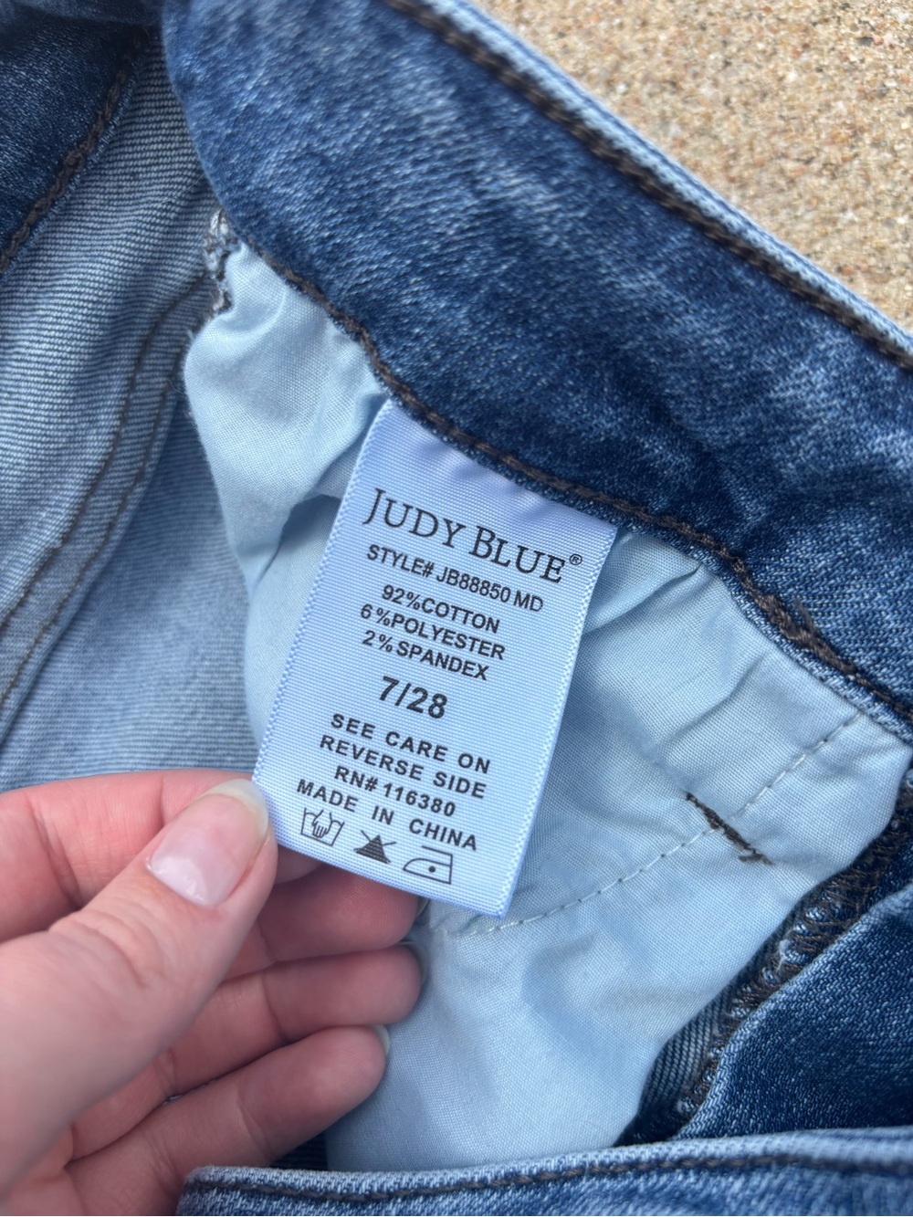 Judy Blue Medium Wash Wide-Leg Jeans with Braided Side Detail - Picture 5 of 6